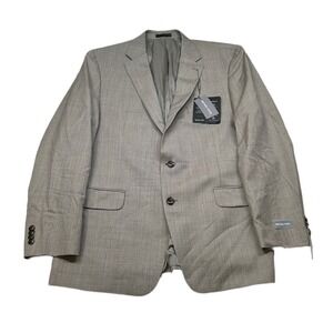Michael Kors Tan Suit Jacket‎ Mens 44R 44 Stretch Classic Fit Wool Kidwell $450